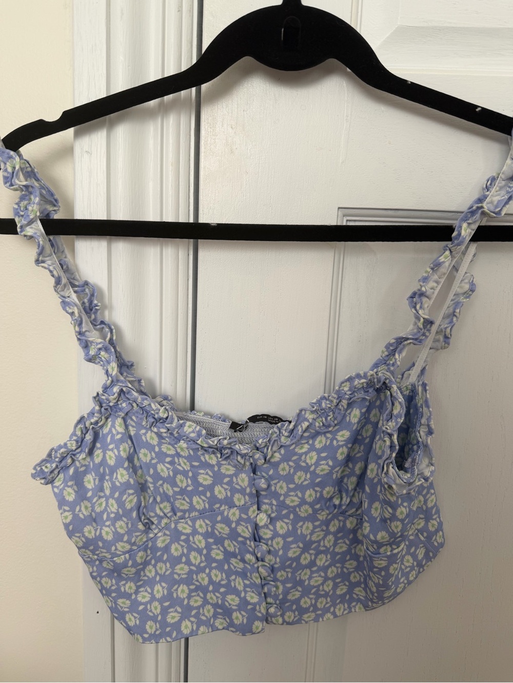 Women’s Lavender Floral Ruffle Cami Top